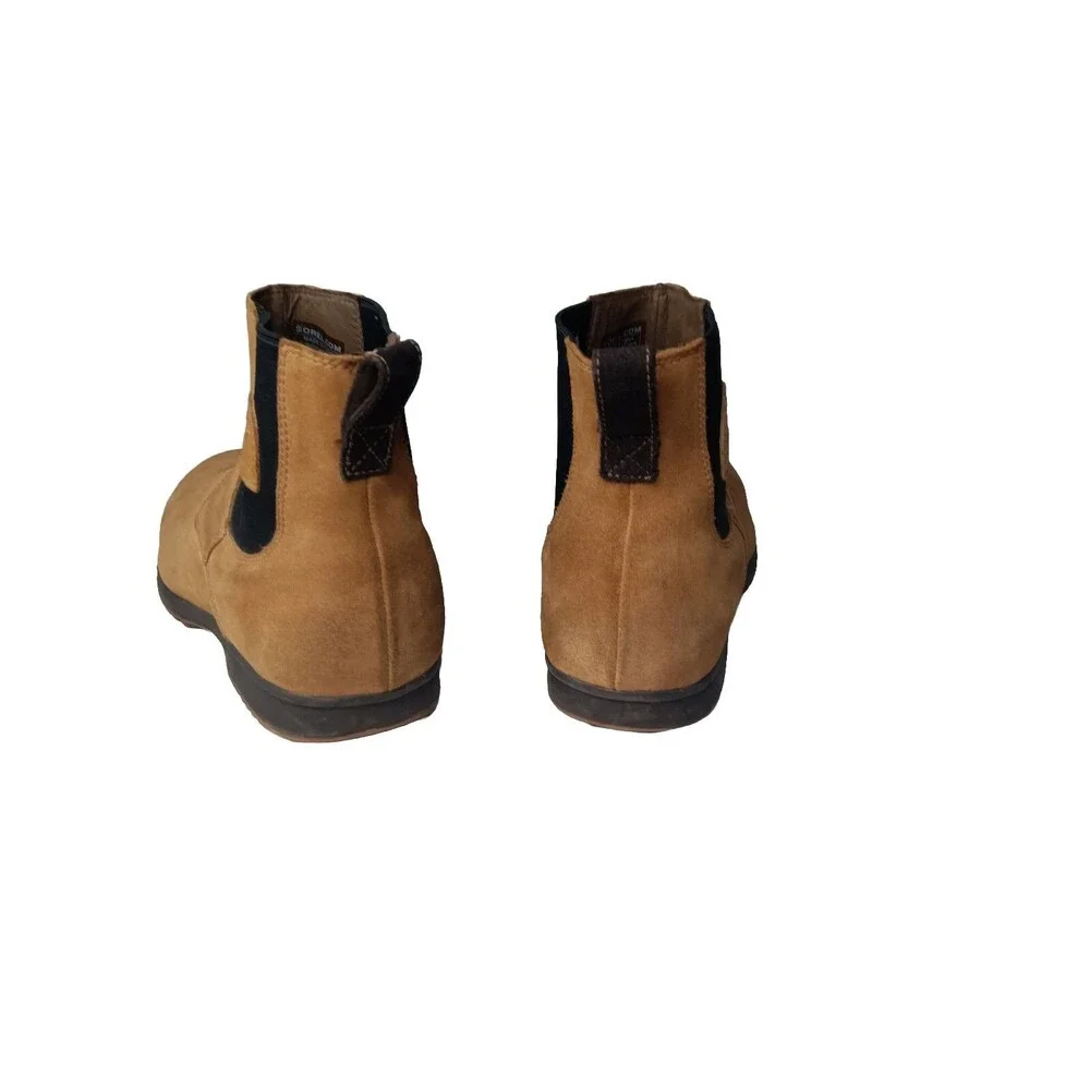 SOREL Chelsea Boot Men's Size 11 M Greely Suede Ankle Boots Brown